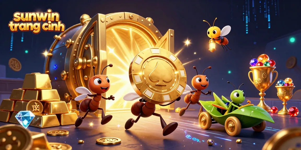 Experience the thrilling world of sunwin trang chính with a team of ants on a heist adventure.